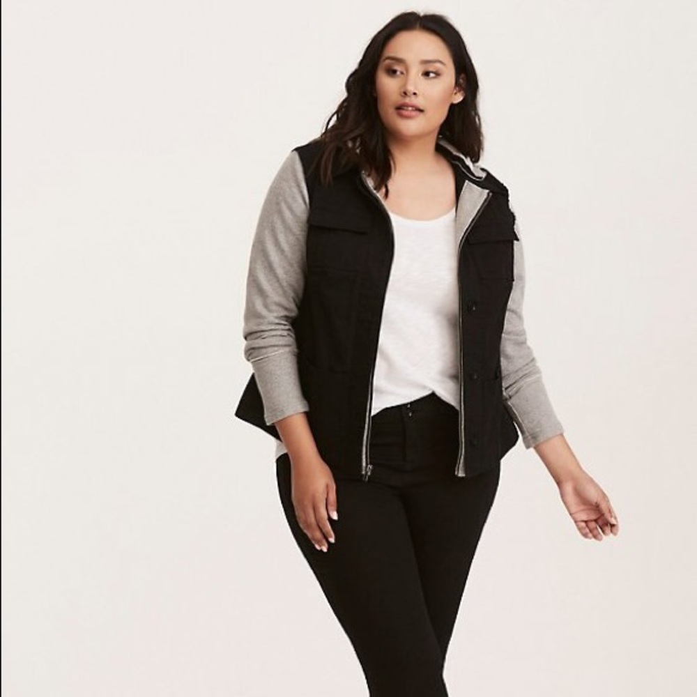 Torrid size 4 mixed utility jacket